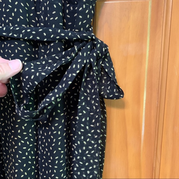 Talbots Pure Silk Black/Tan Dress 4P - Picture 5 of 7